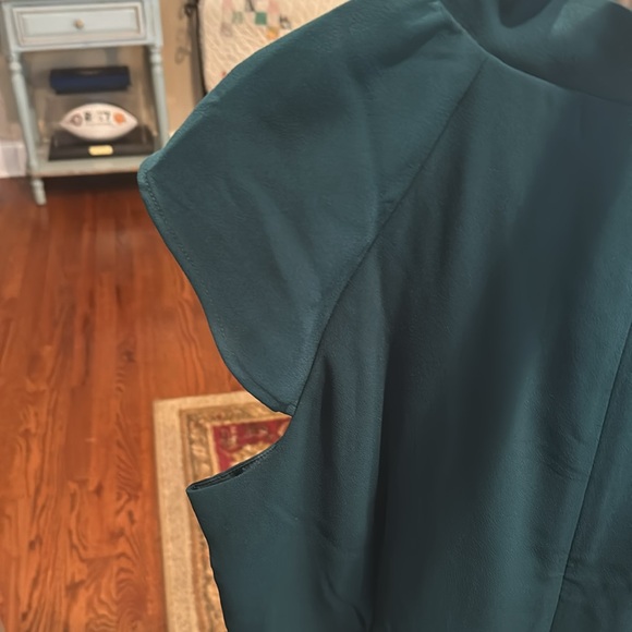 J Crew. Perfect for the holidays. This is an ever green colored dress. - Picture 4 of 5